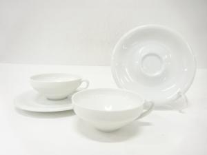 Richard Ginori　リチャードジノリ　ホワイト　カップ＆ソーサーペア　洋食器